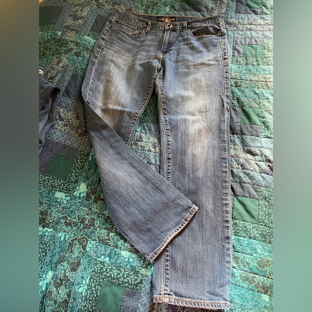 Lucky Brand Dean Blue Jeans Women's Size 34 x 30